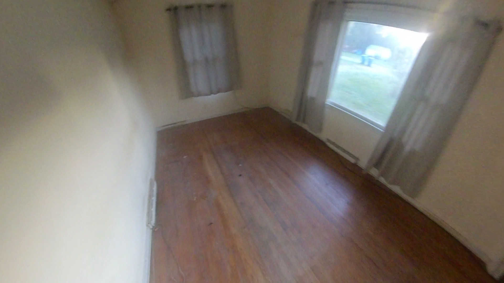 Clean empty living room after cleanout